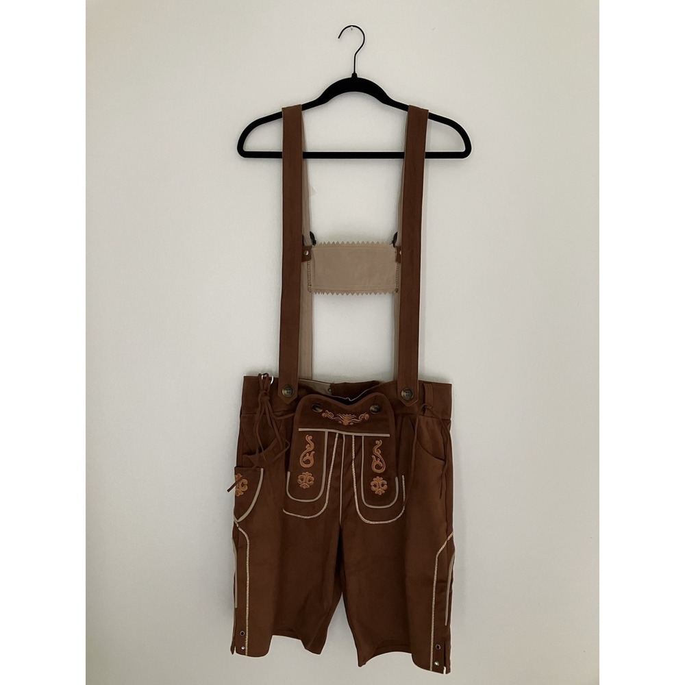 Adisno Traditional Lederhosen Men's Size 46 Oktoberfest
